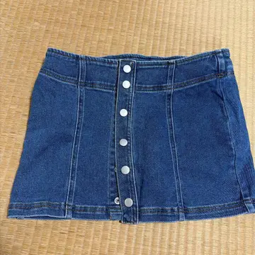 데님 미니 스커트