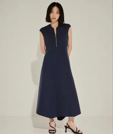 WRAPINKNOT 라핀노트 STUDIOUS 별주 지퍼 원피스 네이비