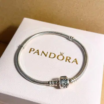PANDORA 판도라 스네이크 체인 팔찌 실버 사이즈 19cm