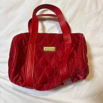 MOSCHINO 퀼팅 핸드백 레드 Y2K