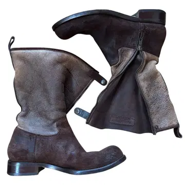 2000s Dsquared2 무스탕 부츠 가죽 신발