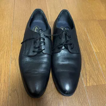 블랙 가죽 드레스 슈즈 레이스업