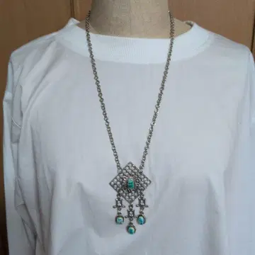 이집트 스카라베 모티브 펜던트 목걸이