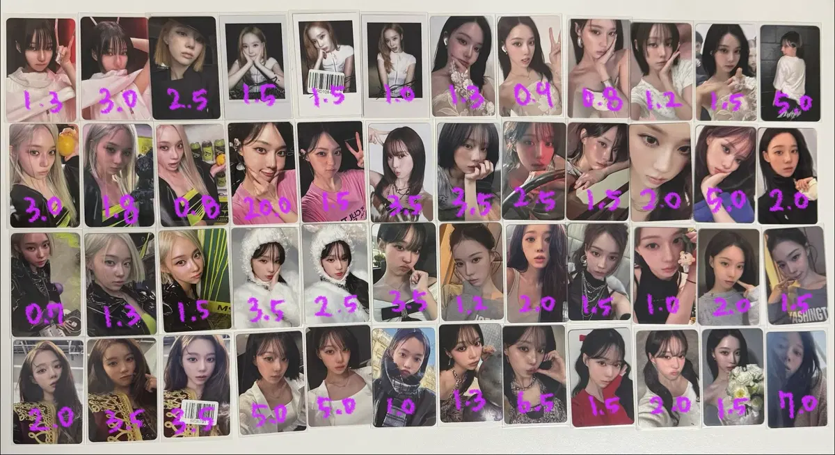 에스파 윈터 레모네이드 포카 양도 분철 카리나 지젤 닝닝 일본 럭드 영통