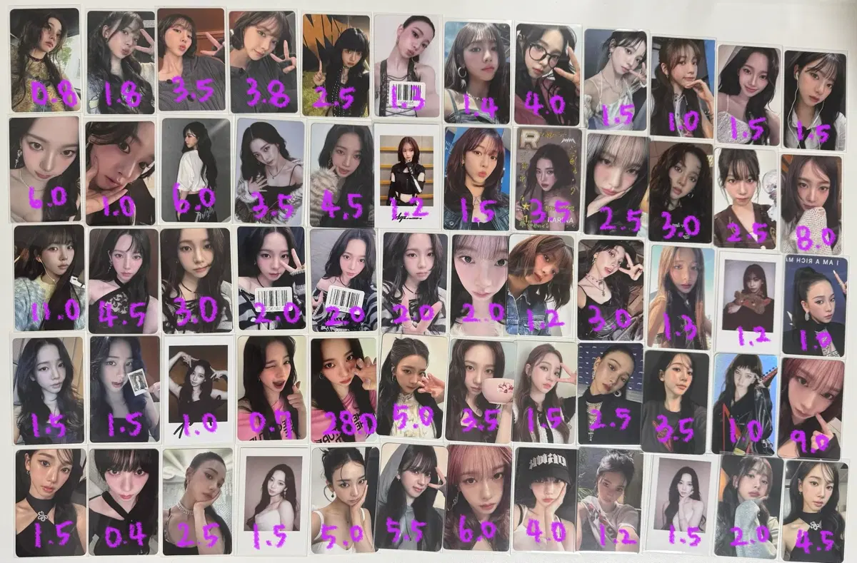 에스파 카리나 레모네이드 포카 양도 분철 윈터 지젤 닝닝 일본 럭드 영통