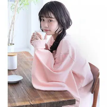 현대 창작 기모노 후리소데 맨투맨 핑크