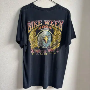 00s Bike Week Daytona Beach 이글 T셔츠 블랙