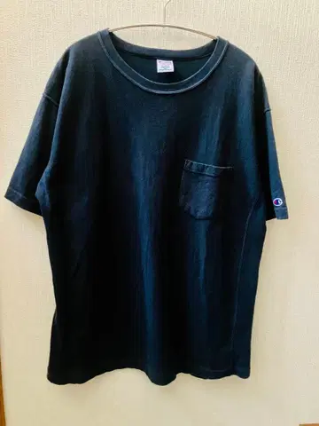 챔피온 리버스 위브 네이비 T셔츠 XL 네이비 컬러