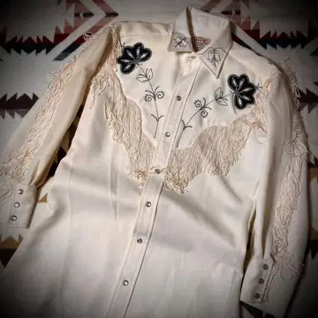[ 초레어 ] 70s H BAR C western shirt 프린지