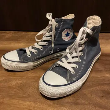 새상품급 컨버스 올스타 스니커즈 하이컷 네이비 23cm