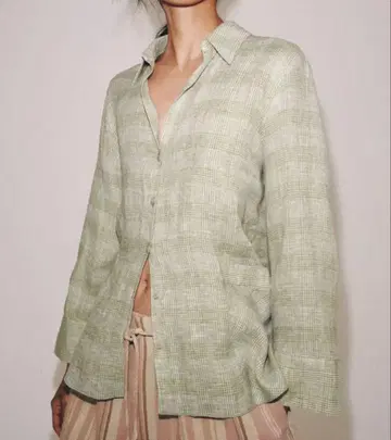 ZARA 체크 무늬 셔츠