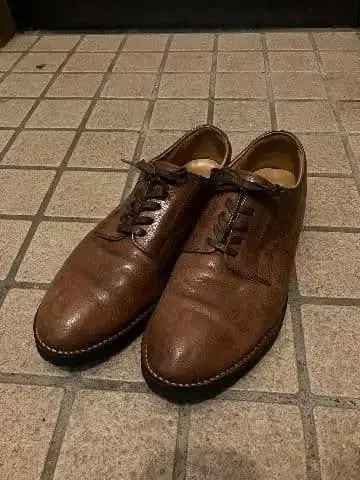 Danner 가죽 신발 브라운 Vibram 밑창