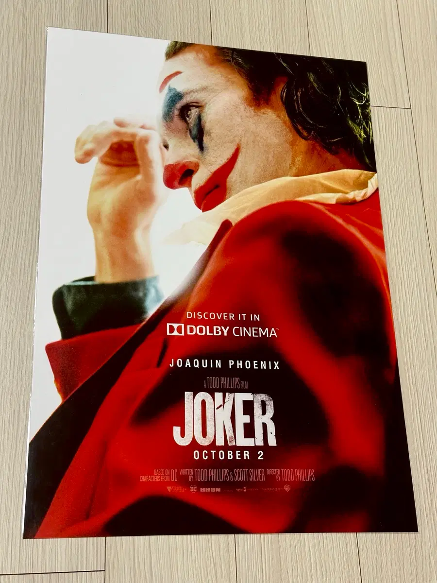 [2019초희귀한정판]영화 호아킨피닉스 조커1 돌비 DOLBY 포스터A3