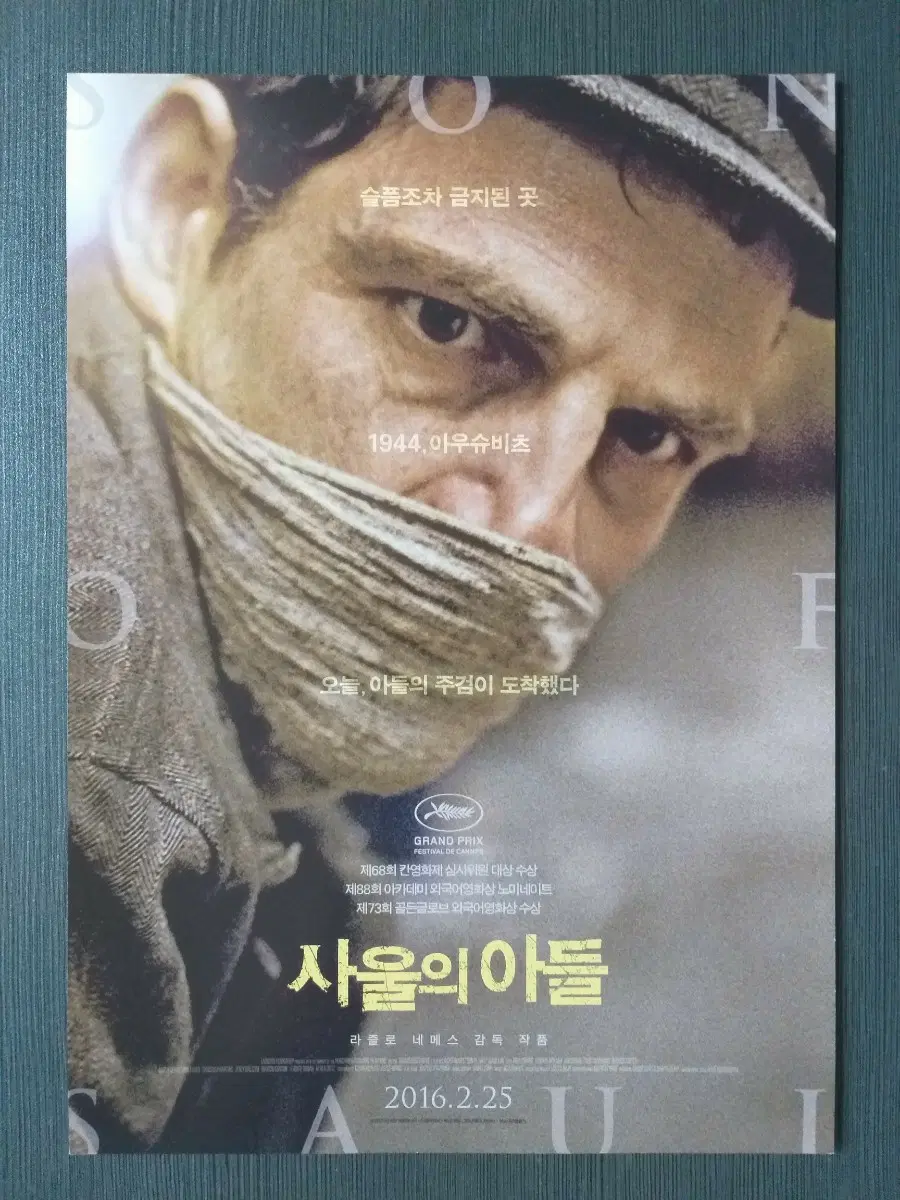 사울의 아들 영화 전단지 팜플렛 A4