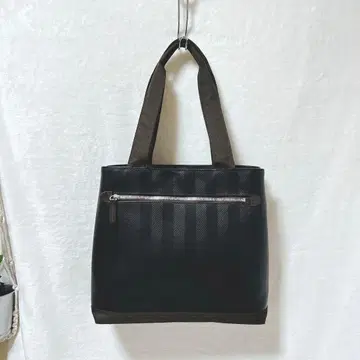 토요오카제 토트백 일본제 헤링본 무늬 A4 비즈니스 블랙 새상품급 경량