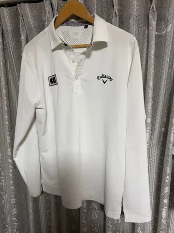 Callaway 긴팔 피케 셔츠 화이트 LL