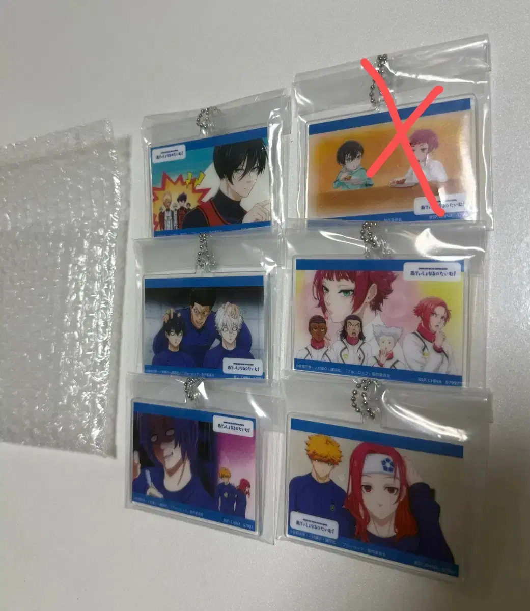 새상품 일괄) 블루록 제일복권 H상 명장면 아크릴참