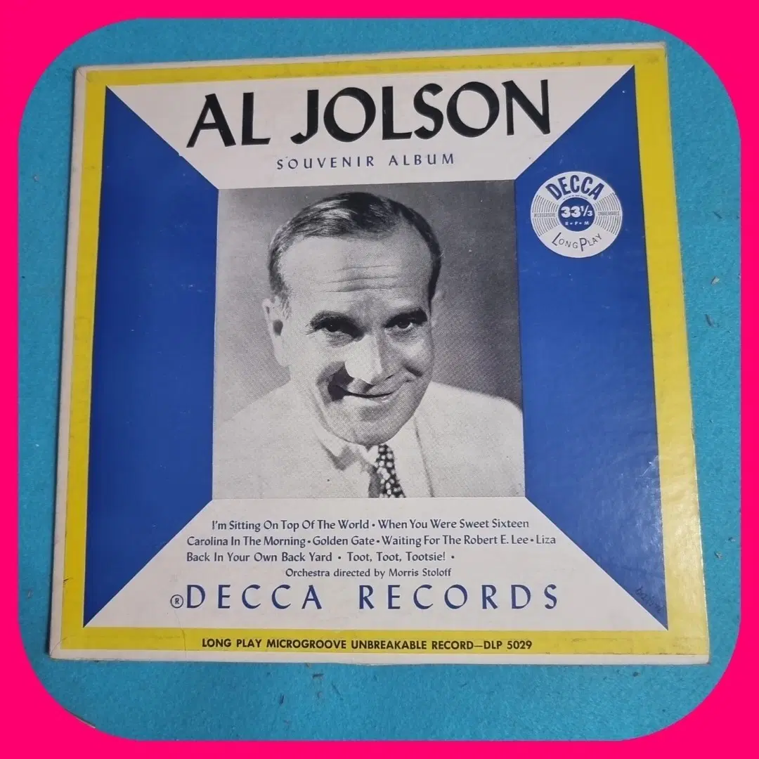 Al Jolson 데카 10인치 LP NM/NM