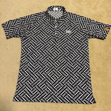 Munsingwear 반팔 피케 셔츠 올 패턴 L 사이즈