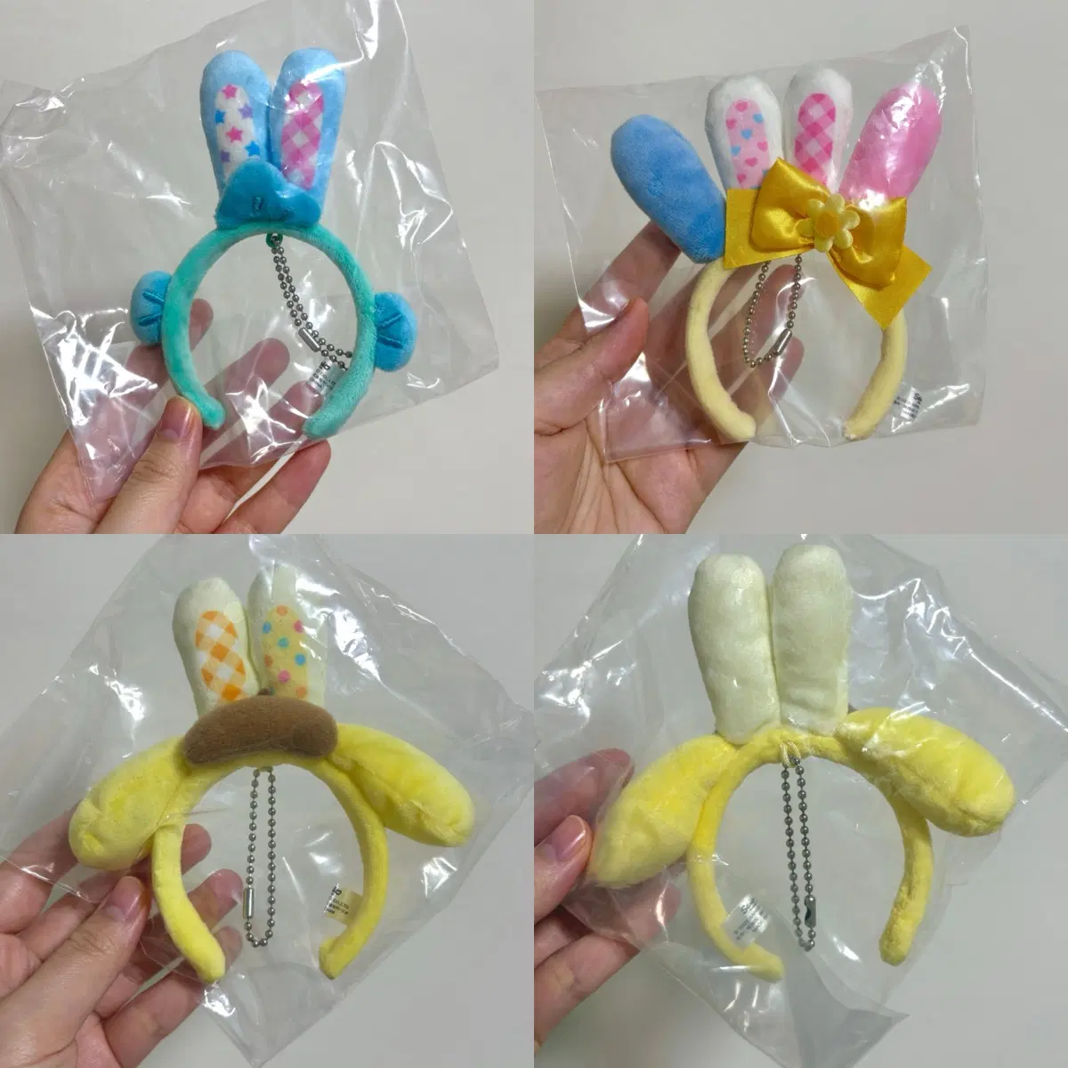 산리오 래빗 미니 카츄샤 인형 머리띠 키링 (우사하나, 한교동, 폼폼푸린
