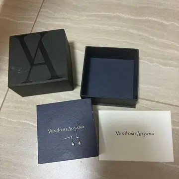 Vendome Aoyama 물방울 모양 드롭 귀걸이 다이아몬드 플라티나