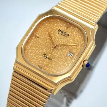 101 OH 완료 작동 RADO 시계 Elegance 골드 데이트 스퀘어