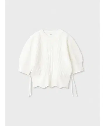 MIESROHE/오벌 시어 니트 TOPS