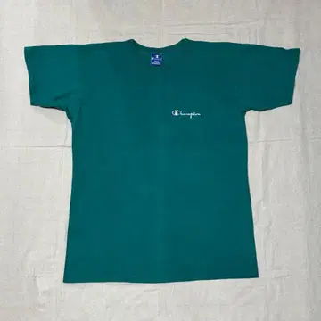 90s 챔피온 T셔츠 터콰이즈