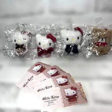 헬로키티 핑거 퍼펫 헬로키티 타이니참 가챠 4종