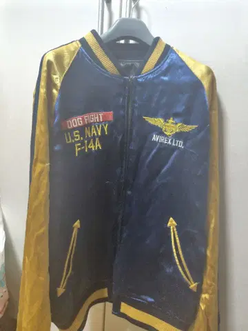 AVIREX 리버서블 바시티 자켓 F-14A 톰캣