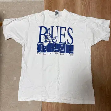 90s vintage Blues On Blale Menphis 티셔츠