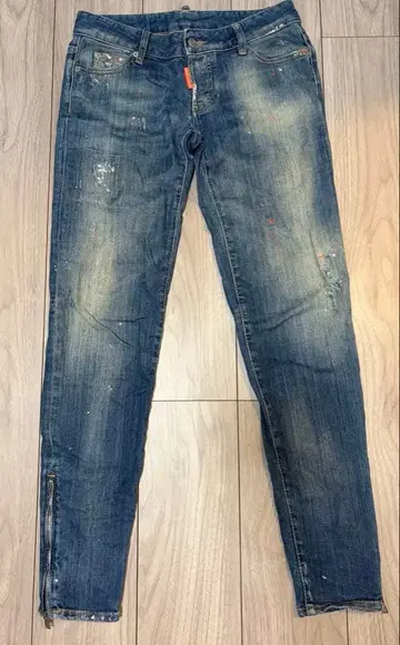 새상품급 DSQUARED2 페인트 가공 데님 팬츠 청바지