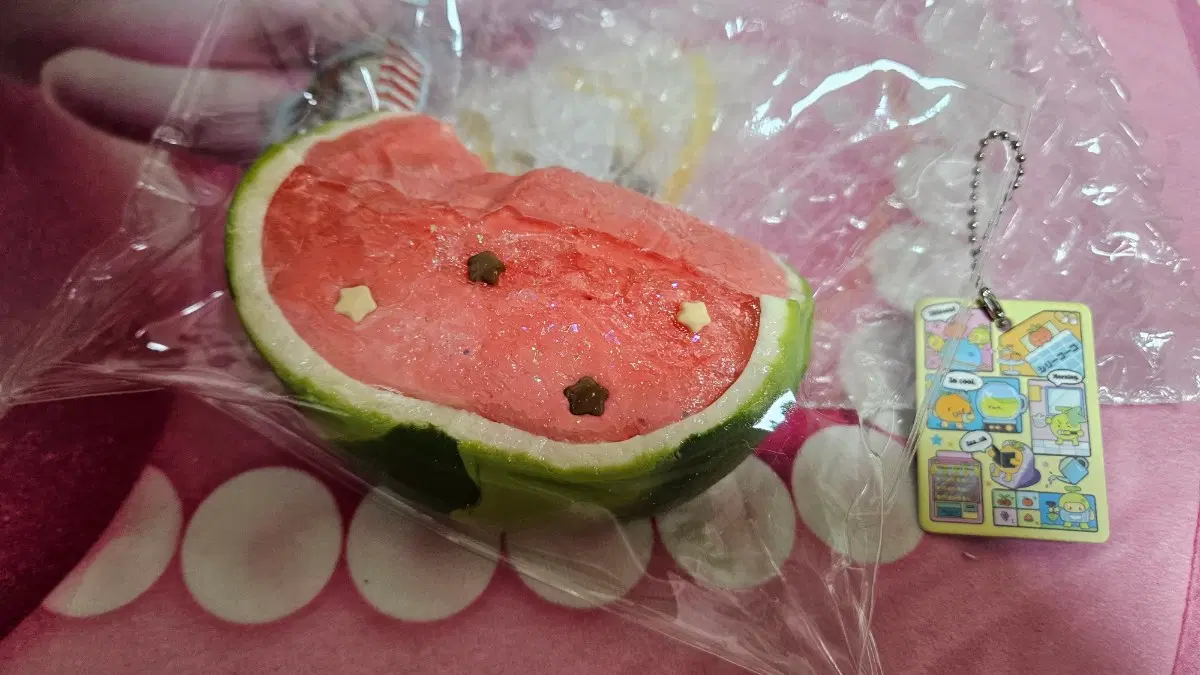해외샵수제말랑이 실리코코 수박말랑이 새상품 큰사이즈 실리코코 과일말랑이