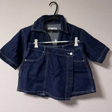 ZARA 데님 자켓 & 스커트 팬츠 셋업