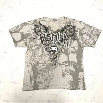 Y2K VENUM 올 패턴 티셔츠 00s UFC mma