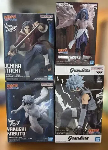 [ NARUTO ] 피규어 4개 세트 사스케 카카시 이타치 가부토