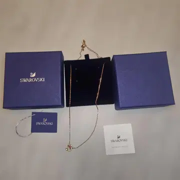 SWAROVSKI Una 목걸이 핑크, 로즈 골드 톤