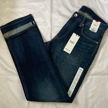 제조 중지 유니클로 셀비지 레귤러 핏 청바지 31(79cm) 블루