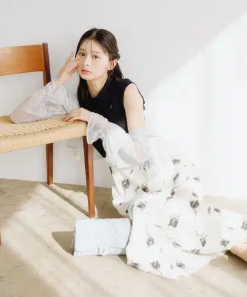 JILL by JILL STUART 프렌치 슬리브 도킹 원피스