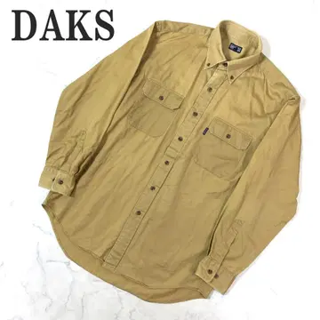 DAKS 닥스 긴팔 셔츠 브라운 코튼 100% M C6369