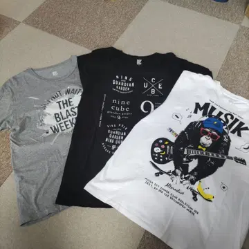 Design Tshirts Store graniph 티셔츠 3장 세트