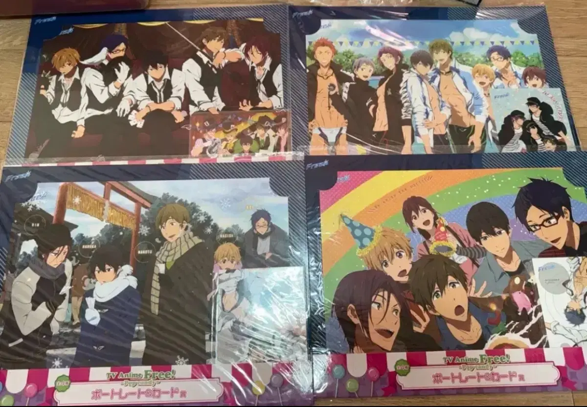 (할인)Free!프리 포토레이트 카드 4종일괄