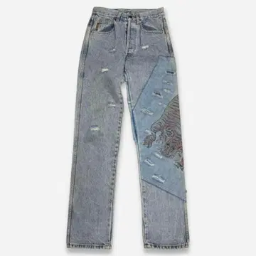 90s ARMANI JEANS Tiger Print Denim Pants