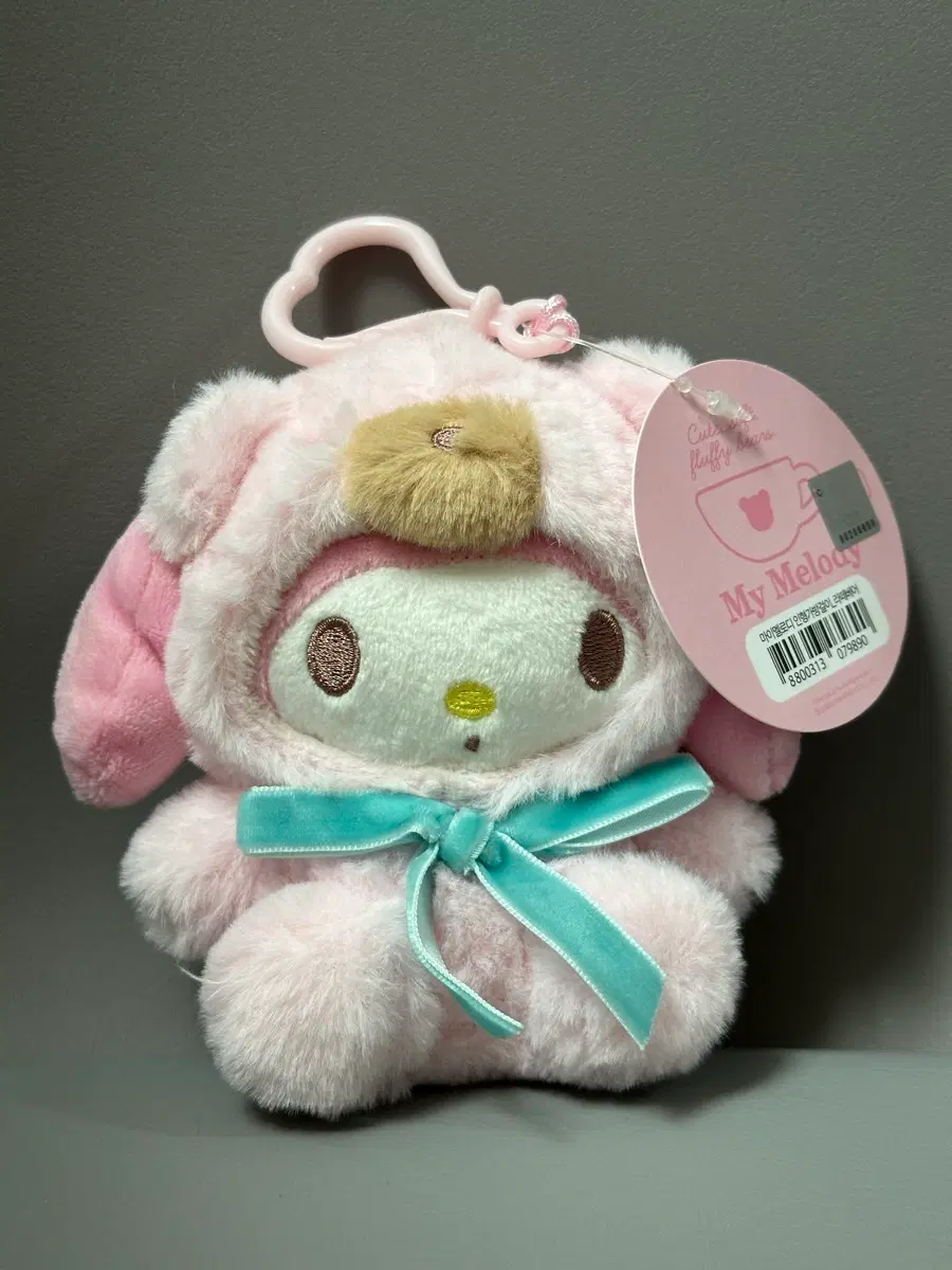 마이멜로디 라떼베어 인형 키링