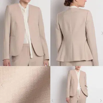 새상품급 Theory 노카라 자켓 베이지 사이즈 4