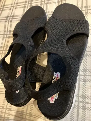 SKECHERS 스케쳐스 샌들 블랙 22.0