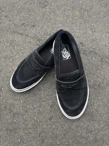 인기 모델 VANS 스웨이드 스니커즈 로퍼 블랙