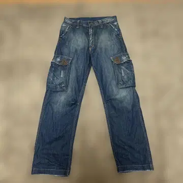 y2k 스트레이트 카고 데님