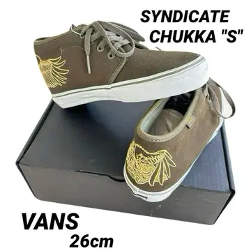 반스 차카 26cm SYNDICATE 자수 스컬 새상품 초레어