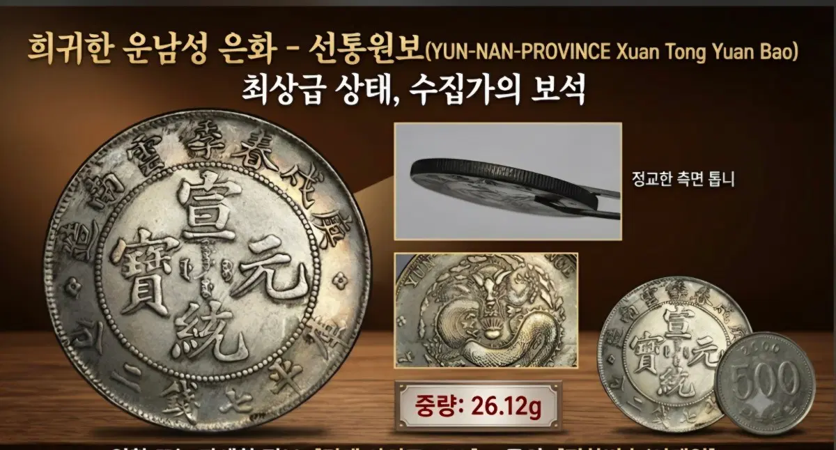 귀물 101호 - 희귀한 선통원보 경술춘계 운남성조 칠전이분